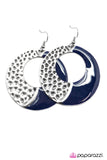 Paparazzi "Divide and Conquer" Blue Earrings Paparazzi Jewelry