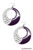 Paparazzi "Divide and Conquer" Purple Earrings Paparazzi Jewelry