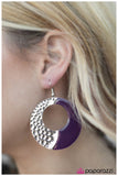 Paparazzi "Divide and Conquer" Purple Earrings Paparazzi Jewelry