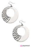 Paparazzi "Divide and Conquer" White Earrings Paparazzi Jewelry
