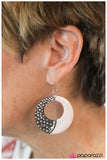 Paparazzi "Divide and Conquer" White Earrings Paparazzi Jewelry