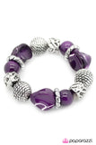 Paparazzi "Divinely Deco" Purple Bracelet Paparazzi Jewelry