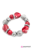 Paparazzi "Divinely Deco" Red Bracelet Paparazzi Jewelry