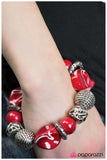 Paparazzi "Divinely Deco" Red Bracelet Paparazzi Jewelry