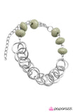 Paparazzi "Divinely Divine" Green Bracelet Paparazzi Jewelry