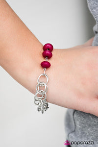 Paparazzi "Divinely Divine" Pink Bracelet Paparazzi Jewelry