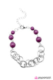 Paparazzi "Divinely Divine" Purple Bracelet Paparazzi Jewelry