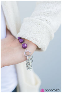 Paparazzi "Divinely Divine" Purple Bracelet Paparazzi Jewelry