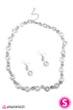Paparazzi "Dizzy Dancing - Silver" necklace Paparazzi Jewelry
