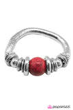 Paparazzi "Do As The Romans Do..." Red Bracelet Paparazzi Jewelry