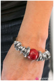 Paparazzi "Do As The Romans Do..." Red Bracelet Paparazzi Jewelry