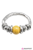 Paparazzi "Do As The Romans Do..." Yellow Bracelet Paparazzi Jewelry