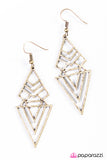 Paparazzi "Dont Feed The Animals - Brass" earring Paparazzi Jewelry