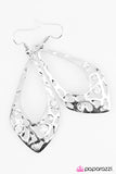 Paparazzi "Dont Flatter Yourself" White Earrings Paparazzi Jewelry