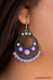 Paparazzi "Dont Give A GLAM" Purple Earrings Paparazzi Jewelry