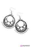 Paparazzi "Dont Give A GLAM" White Earrings Paparazzi Jewelry