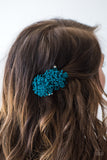 Paparazzi "Dont GROW There!" Blue Hair Clip Paparazzi Jewelry