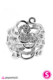 Paparazzi "Dont Hold Your Breath - White" ring Paparazzi Jewelry