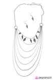 Paparazzi "Dont LEAF Me Hanging" Silver Necklace & Earring Set Paparazzi Jewelry