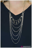 Paparazzi "Dont LEAF Me Hanging" Silver Necklace & Earring Set Paparazzi Jewelry