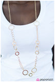 Paparazzi "Dont METAL In My Affairs!" Gold Necklace & Earring Set Paparazzi Jewelry