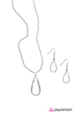 Paparazzi "Dont Rain On My Parade" White Necklace & Earring Set Paparazzi Jewelry