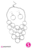 Paparazzi "Dont RING Me Down - Silver" necklace Paparazzi Jewelry