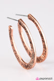 Paparazzi "Dont Sweat the Small Stuff" Copper Earrings Paparazzi Jewelry