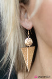 Paparazzi "Dont TRI This At Home" Gold Earrings Paparazzi Jewelry