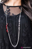 Paparazzi "Dont Waste Your Time - Red" necklace Paparazzi Jewelry