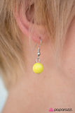 Paparazzi "Dont Worry, BEACH Happy" Yellow Necklace & Earring Set Paparazzi Jewelry