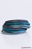 Paparazzi "Do The Hustle" Blue Wrap Bracelet Paparazzi Jewelry