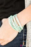 Paparazzi "Do The Hustle" Green Wrap Bracelet Paparazzi Jewelry