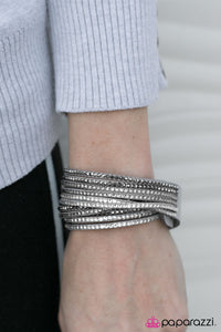 Paparazzi "Do The Hustle" Silver 006XX Wrap Bracelet Paparazzi Jewelry