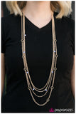 Paparazzi "Do The Locomotion - Gold" necklace Paparazzi Jewelry