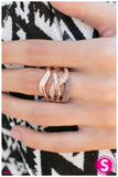 Paparazzi "Double Crossed" Copper Ring Paparazzi Jewelry