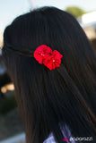 Paparazzi "Double Duty" Red Hair Clip Paparazzi Jewelry