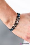 Paparazzi "Double Play - Blue" bracelet Paparazzi Jewelry
