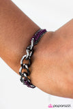 Paparazzi "Double Play - Purple" bracelet Paparazzi Jewelry