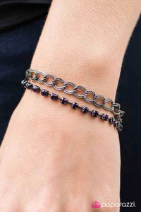 Paparazzi "Double Time" Purple Bracelet Paparazzi Jewelry