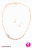 Paparazzi "Do What Makes You Sparkle" Gold Necklace & Earring Set Paparazzi Jewelry