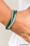 Paparazzi "Down For The Count" Green Bracelet Paparazzi Jewelry