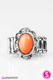 Paparazzi "Down The GARDENIA Path" Orange Ring Paparazzi Jewelry