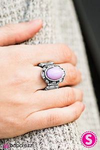 Paparazzi "Down The GARDENIA Path" Purple Ring Paparazzi Jewelry