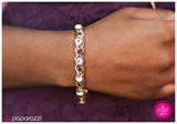 Paparazzi "Down the Line" Gold Bracelet Paparazzi Jewelry