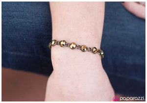 Paparazzi "Down the Line" Brass Bracelet Paparazzi Jewelry