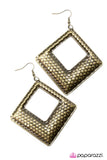 Paparazzi "Down Under" Brass Earrings Paparazzi Jewelry