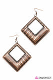 Paparazzi "Down Under" Copper Earrings Paparazzi Jewelry