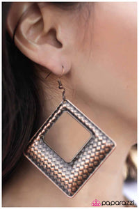 Paparazzi "Down Under" Copper Earrings Paparazzi Jewelry