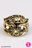 Paparazzi "Drama Mama" Brass Ring Paparazzi Jewelry
